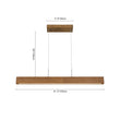 Load image into Gallery viewer, (OpenBox) 1-Light Modern Minimalist LED Wood Linear Chandelier