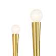Load image into Gallery viewer, Brass Mid-Century Minimalist Tiered Candle Style Chandelier