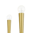 Load image into Gallery viewer, Brass Mid-Century Minimalist Tiered Candle Style Chandelier