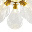 Load image into Gallery viewer, 18-Light Cluster Ribbed Glass Globe Bubble Chandelier
