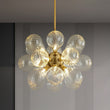 Load image into Gallery viewer, 18-Light Cluster Ribbed Glass Globe Bubble Chandelier