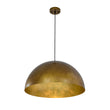 Load image into Gallery viewer, Oversized Antique Dark Rust Iron Dome Pendant Light