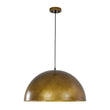 Load image into Gallery viewer, Oversized Antique Dark Rust Iron Dome Pendant Light