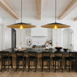 Load image into Gallery viewer, Industrial Oversized Iron Flat Cone Kitchen Pendant Light