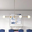 Load image into Gallery viewer, (OpenBox) 4-Light Opal Glass Globe Kitchen Island Pendant