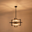 Load image into Gallery viewer, 8-Light Vintage Sputnik Black Open Square Lantern Pendant