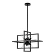 Load image into Gallery viewer, 8-Light Vintage Sputnik Black Open Square Lantern Pendant