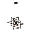Load image into Gallery viewer, 8-Light Vintage Sputnik Black Open Square Lantern Pendant