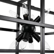 Load image into Gallery viewer, 8-Light Vintage Sputnik Black Open Square Lantern Pendant