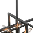 Load image into Gallery viewer, 8-Light Vintage Sputnik Black Open Square Lantern Pendant