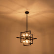 Load image into Gallery viewer, 8-Light Vintage Sputnik Black Open Square Lantern Pendant