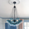 Load image into Gallery viewer, Art Deco Color Cluster Glass Globe Bubble Chandelier