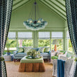 Load image into Gallery viewer, Art Deco Color Cluster Glass Globe Bubble Chandelier