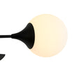 Load image into Gallery viewer, Wind-Vane Tiered 3-Light Opal Glass Globe Sputnik Chandelier