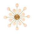 Load image into Gallery viewer, Bloom Dimmable Opal Glass Globe Bubble Semi Flush Chandelier