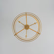 Load image into Gallery viewer, Brass 3-Light Ribbed Glass Drum Lantern Pendant Light