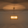 Load image into Gallery viewer, Brass 3-Light Ribbed Glass Drum Lantern Pendant Light
