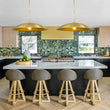 Load image into Gallery viewer, Vintage Oversized Flat Dome Metal Pendant Light