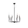 Load image into Gallery viewer, Candle Style Simple Metal Chandelier
