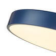 Load image into Gallery viewer, Contemporary Brass Blue Round LED Semi Flush Lighting