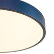 Load image into Gallery viewer, Contemporary Brass Blue Round LED Semi Flush Lighting