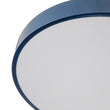 Load image into Gallery viewer, Contemporary Brass Blue Round LED Semi Flush Lighting
