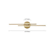Load image into Gallery viewer, Contemporary Dimmable Linear LED Semi Flush Mount Light