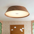 Load image into Gallery viewer, Farmhouse Wood Grain Dimmable LED Round Flush Mount Light