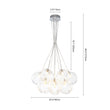 Load image into Gallery viewer, Dimmable Cluster Sculpture Texture Glass Globe Bubble Chandelier