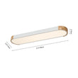 Load image into Gallery viewer, Dimmable Minimalist Long Oval Flush Mount LED Light
