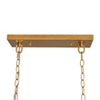 Load image into Gallery viewer, French Country 5-Light Fabric Shade Candle Linear Island Chandelier