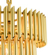 Load image into Gallery viewer, French Luxury Gold 2-Tier Metal Drum Cage Chandelier