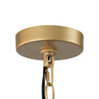 Load image into Gallery viewer, French Vintage Black Gold Iron Drum Cage Chandelier