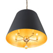 Load image into Gallery viewer, French Vintage Black Gold Iron Drum Cage Chandelier