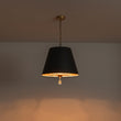 Load image into Gallery viewer, French Vintage Black Gold Iron Drum Cage Chandelier