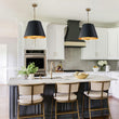 Load image into Gallery viewer, French Vintage Black Gold Iron Drum Cage Chandelier