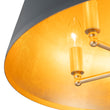Load image into Gallery viewer, French Vintage Black Gold Iron Drum Cage Chandelier