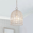 Load image into Gallery viewer, French Antique Brass Crystal Cage Chandelier