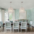 Load image into Gallery viewer, French Antique Brass Crystal Cage Chandelier