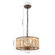 Load image into Gallery viewer, Luxe Moroccan Antique Crystal Drum Cage Chandelier