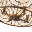 Load image into Gallery viewer, Luxe Moroccan Antique Crystal Drum Cage Chandelier