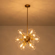 Load image into Gallery viewer, Modern Brass 12-Light Cluster Glass Globe Bubble Chandelier