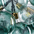Load image into Gallery viewer, Modern Cluster Gradient Green Glass Globe Bubble Chandelier