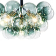 Load image into Gallery viewer, Modern Cluster Gradient Green Glass Globe Bubble Chandelier