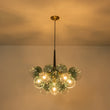Load image into Gallery viewer, Modern Cluster Gradient Green Glass Globe Bubble Chandelier