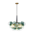 Load image into Gallery viewer, Modern Cluster Gradient Green Glass Globe Bubble Chandelier