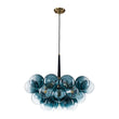 Load image into Gallery viewer, Modern Cluster Gradual Blue Glass Globe Bubble Chandelier