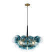 Load image into Gallery viewer, Modern Cluster Gradual Blue Glass Globe Bubble Chandelier