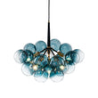Load image into Gallery viewer, Modern Cluster Gradual Blue Glass Globe Bubble Chandelier