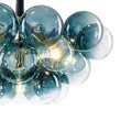 Load image into Gallery viewer, Modern Cluster Gradual Blue Glass Globe Bubble Chandelier